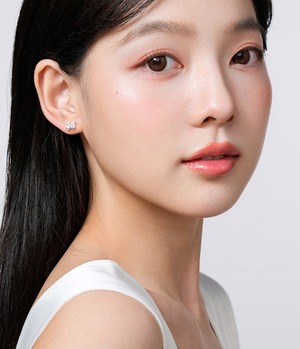 おしゃれ キラキラ ダイヤモン リボン 蝶々 ピアス