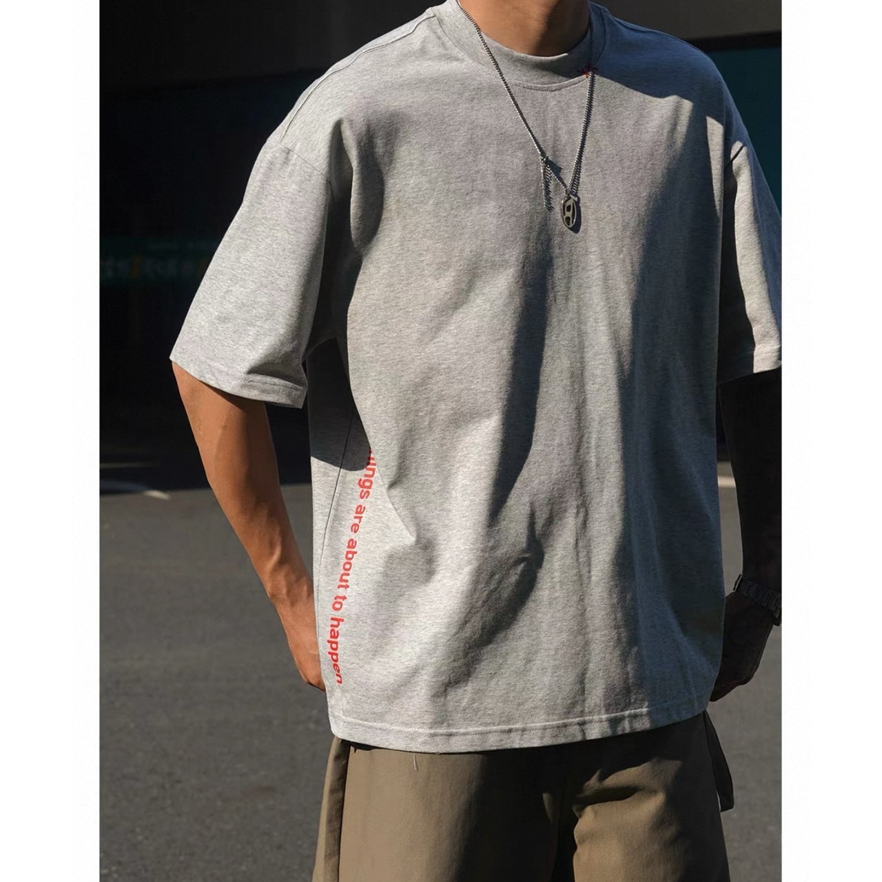 Side logo oversized tee 1446 - 2