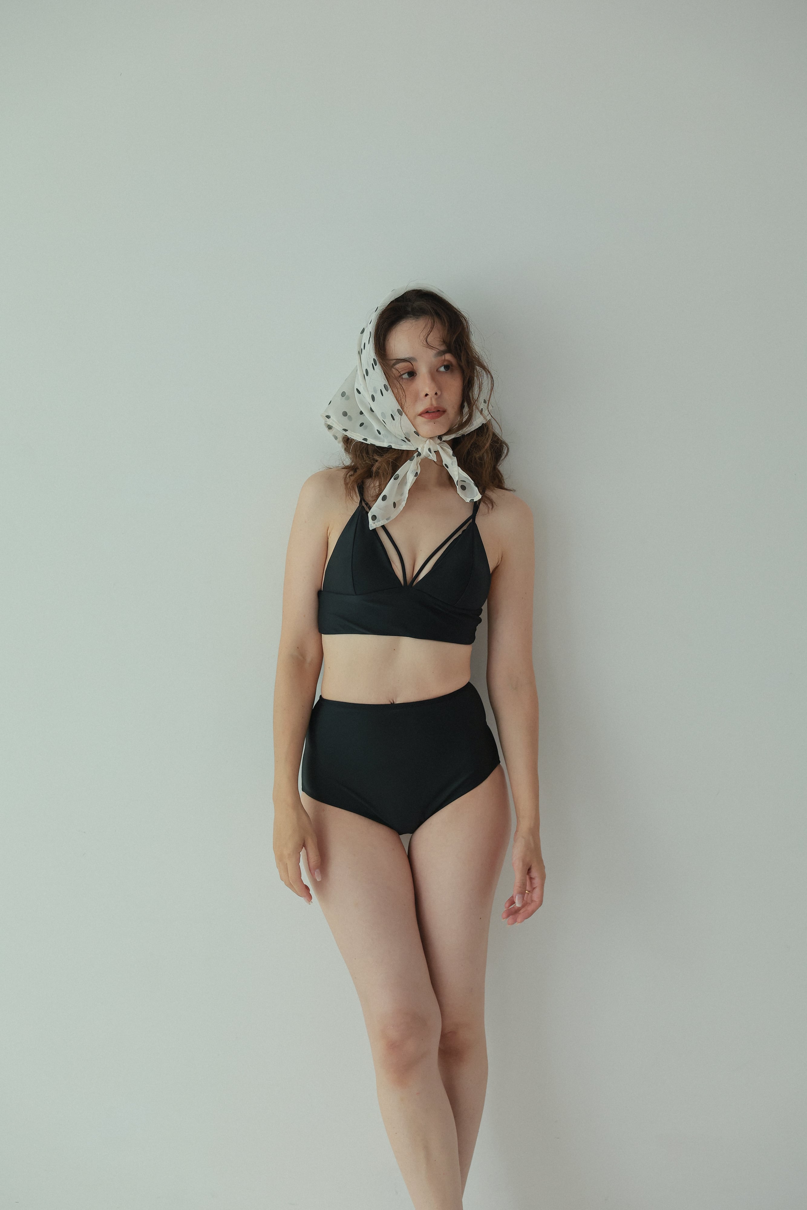 Bustier high-west set (Black) | AnZie