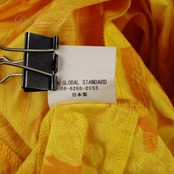 フラダンス 衣装 ALOHA STANDARDS アロハスタンダード ワンピース ドレス イエロー系 フリル プルメリア柄 花柄 植物柄 ハワイアンプリント ハワイアン アロハ フラ ダンス レッスン 練習 オレンジ系 ホワイト系 黄 橙 白 フレアスカート 日本製 華やか 鮮やか かわいい おしゃれ 上品