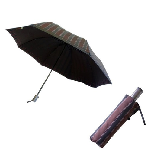 【紳士雨傘】槙田商店　折りたたみ傘（日本製）甲州織 ビジネスシーンに寄り添った大人の雨傘Tie　Stripe×Plain　〔槙田商店〕WINE　　mt-sp-wn