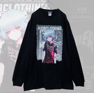 袖襟リブ付COTTON CUTSEW *NieR*