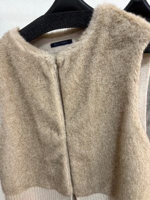 ROBE ミニファーニットコンビベスト 31932