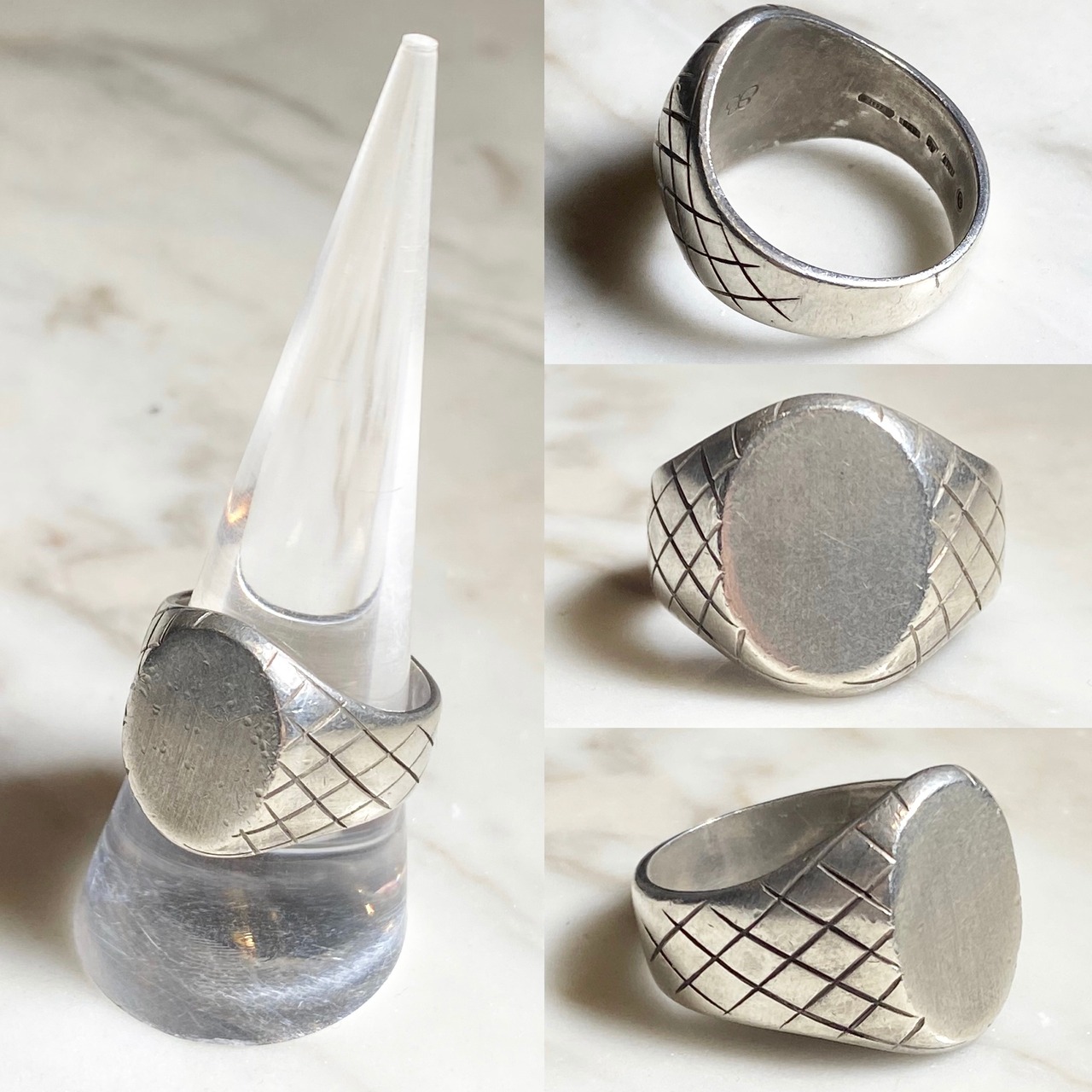 BOTTEGA VENETA silver signet ring