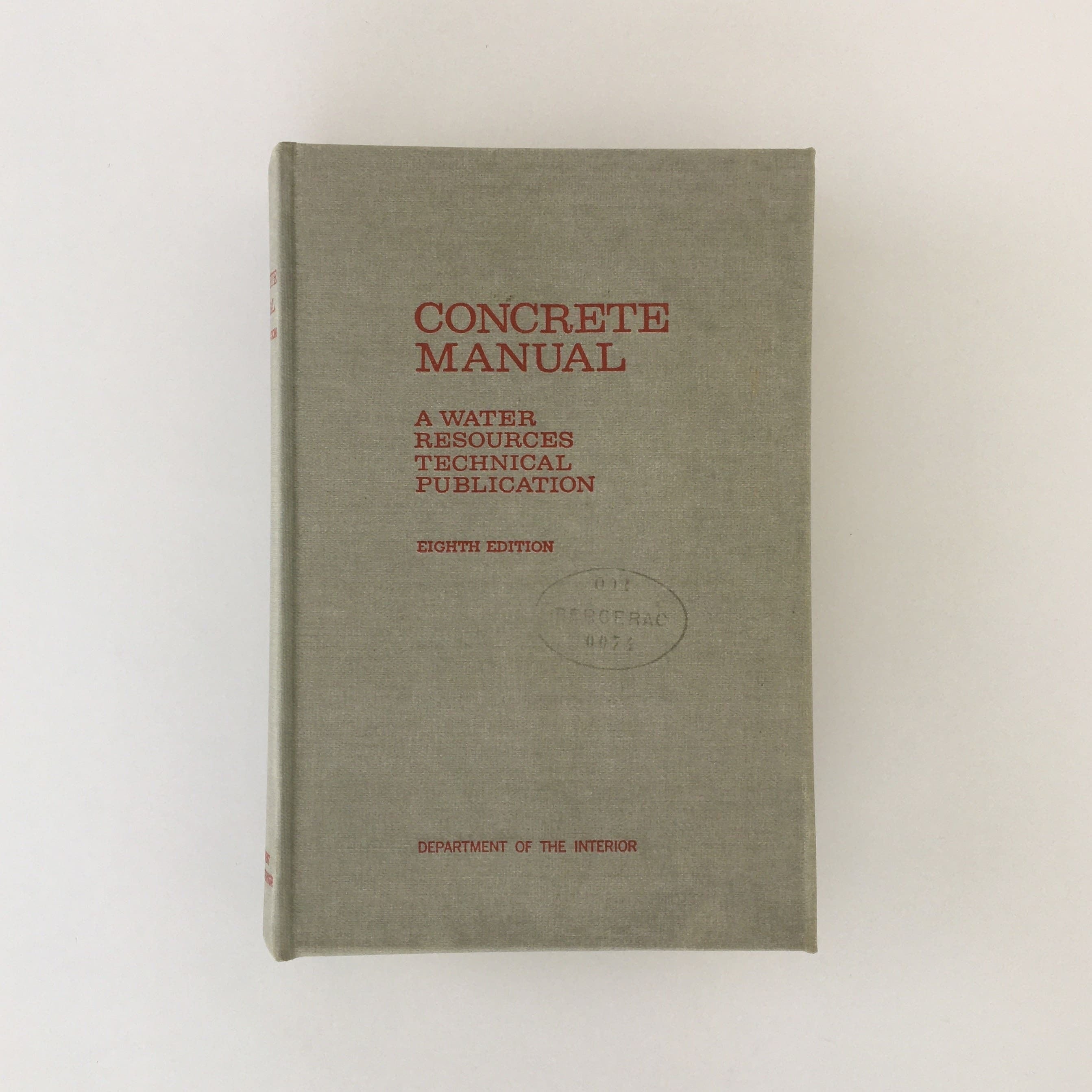 ブック型ボックス エンプティ ブック ボックス / Empty Book "Concrete Manual” PUEBCO