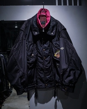 【add (C) vintage】“Bogner” Layered Gimmick Loose Jacket