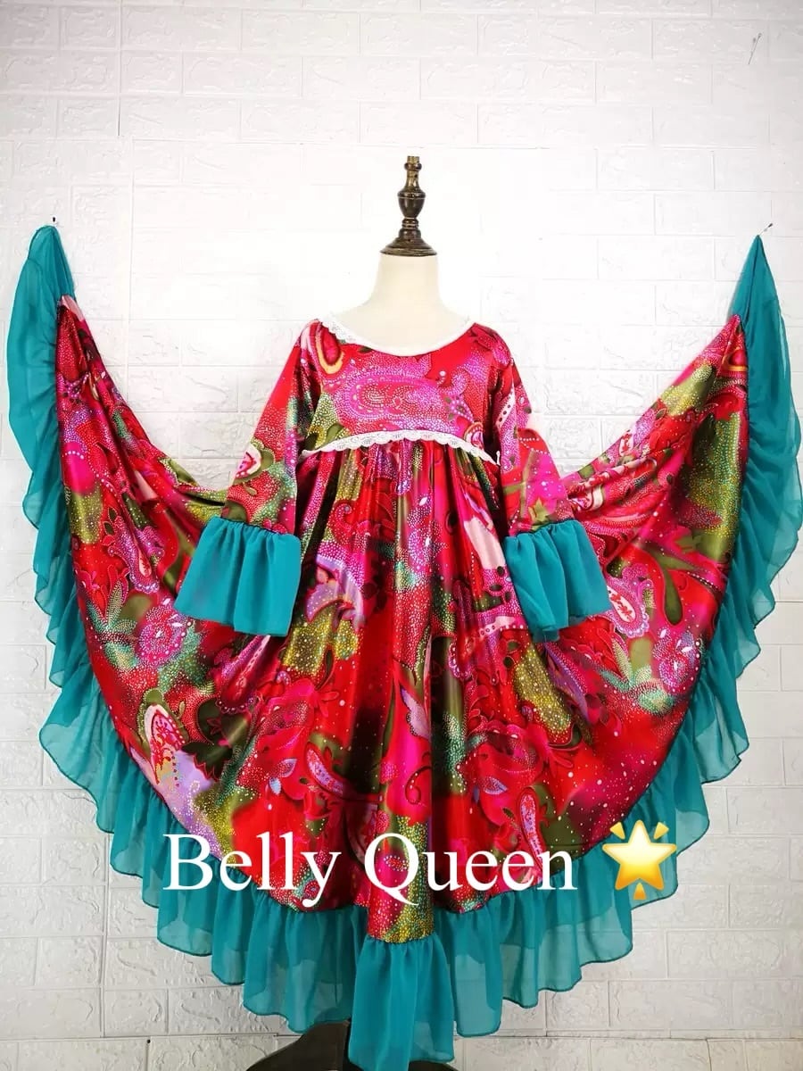 ターコイズ ベリーダンス モアシャハット モアシャハット オーダーメイド衣装 4点セット LY 1272 202010