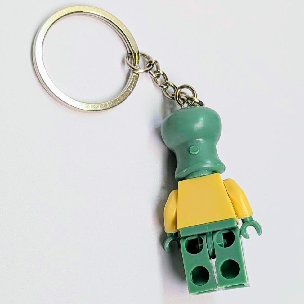 再入荷！【ブロックフィギュアキーホルダー】 ★スポンジボブ / イカルド★〚アメリカン雑貨 アメトイ〛