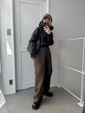 ミニzipショートPK/ダークブラウン