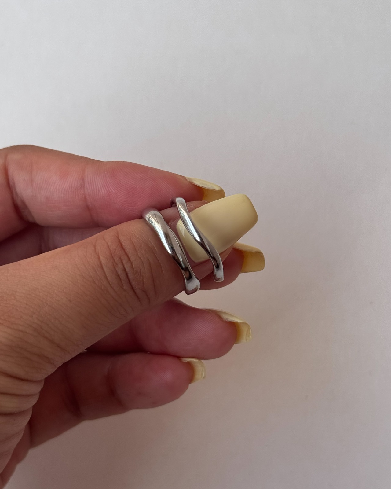 wavy stack ring S gold