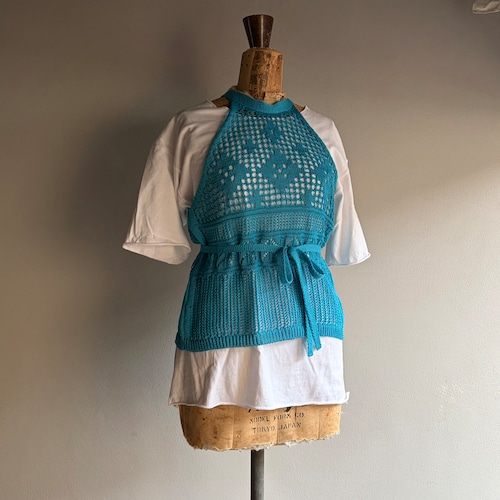 ASEEDONCLOUD/アシードンクラウド  Vest / フィレレースベスト #261809 Turquoise
