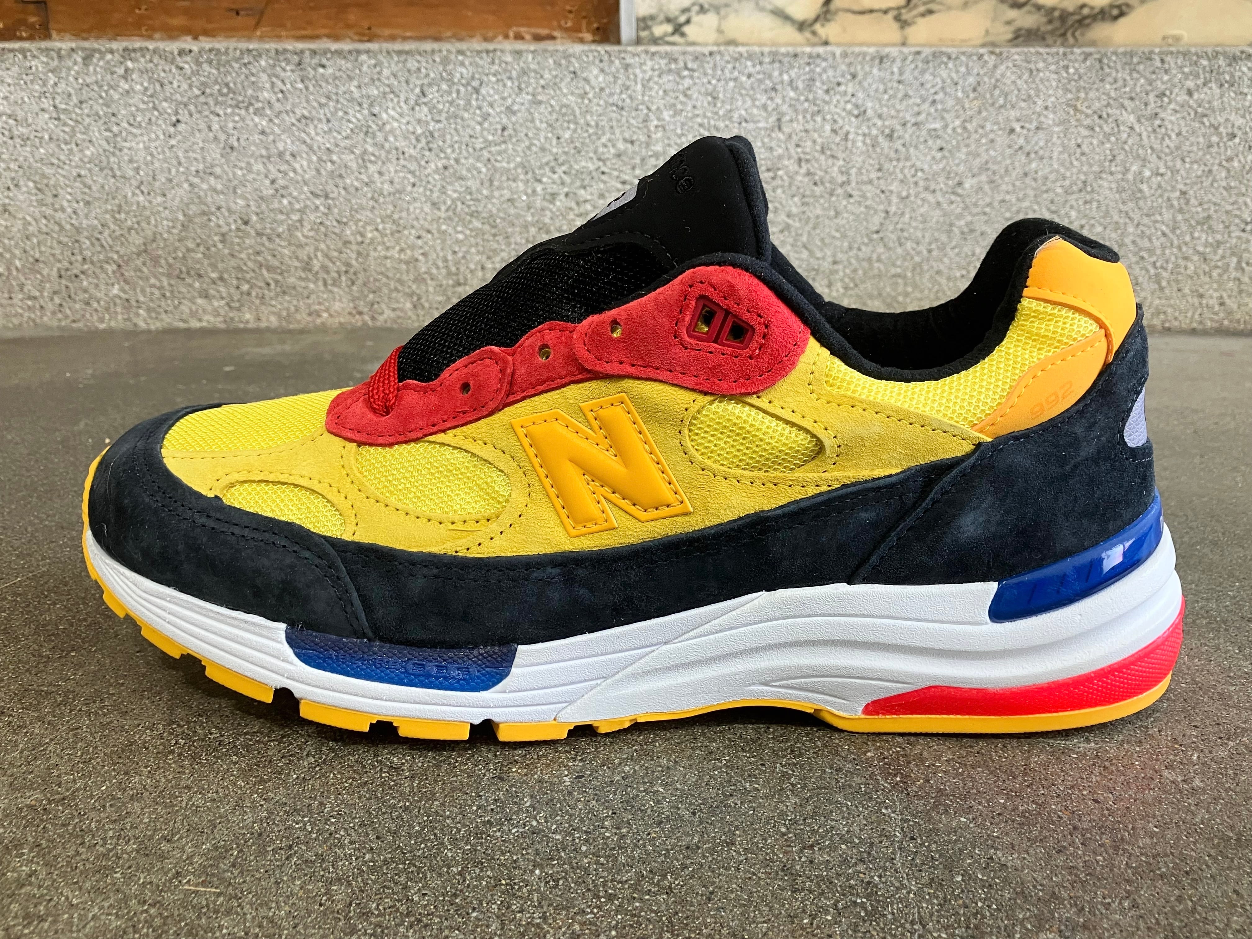 MadeinUSANEW BALANCE 992 YELLOW/RED 27.5cm