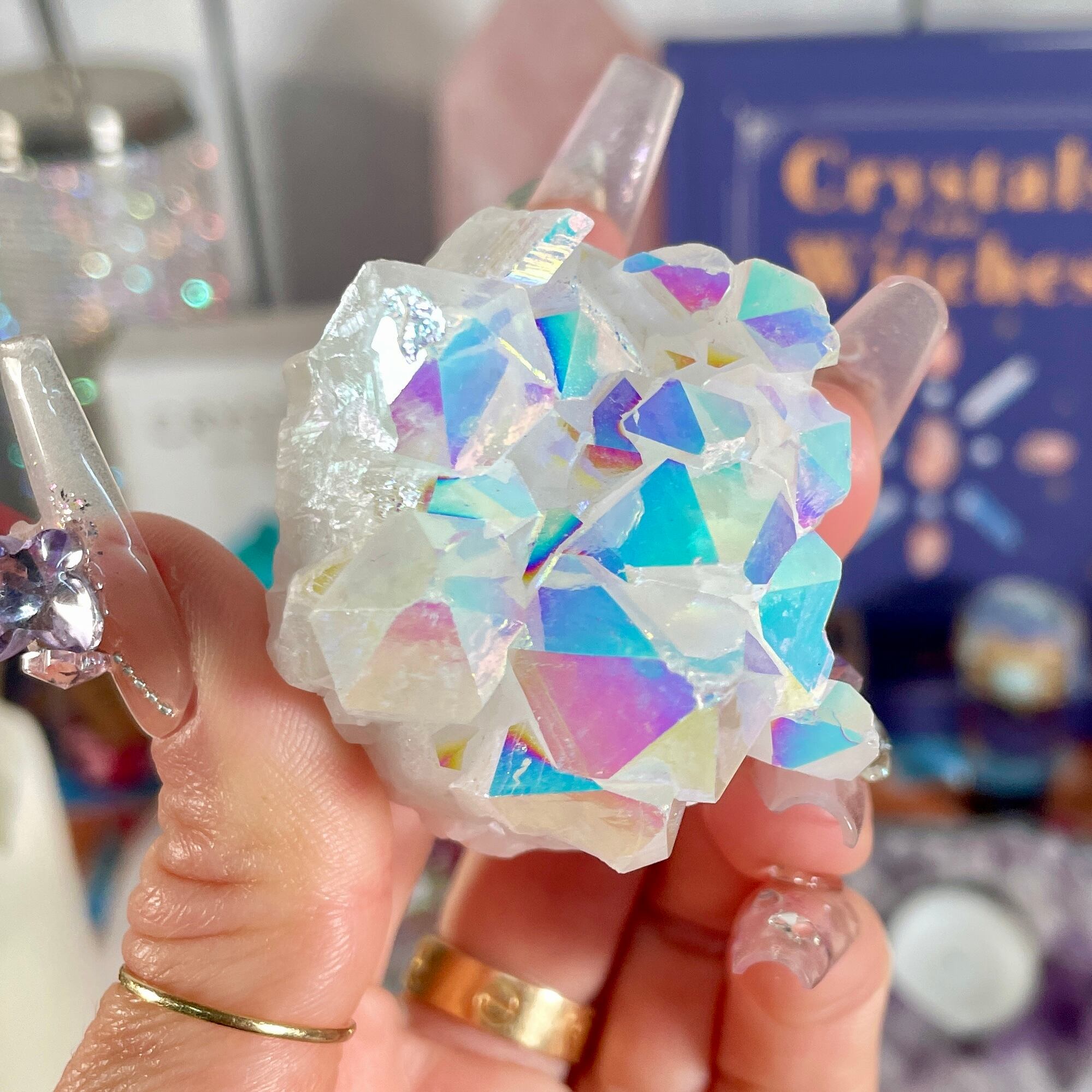 水晶天然石クラスター