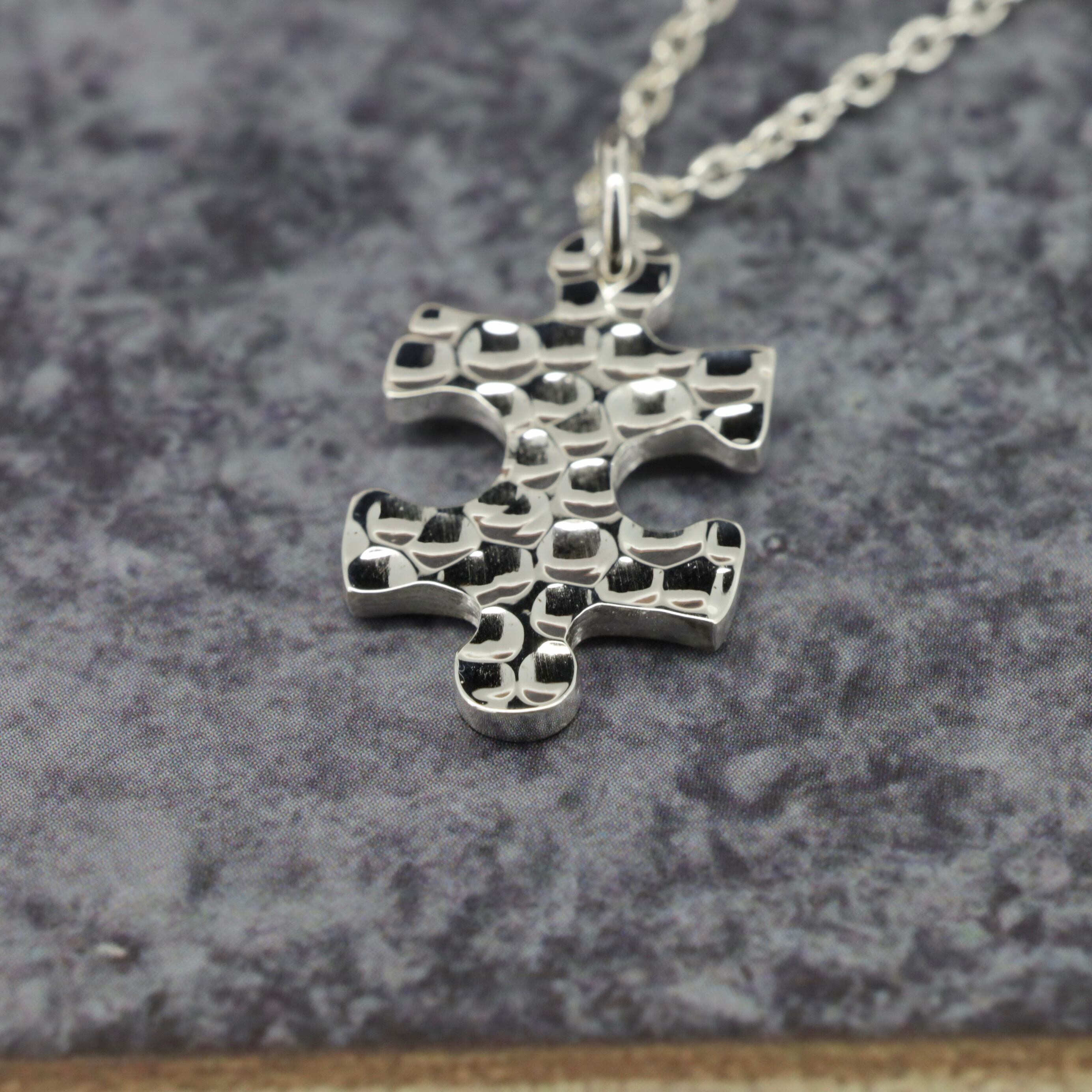 ckc−119+120 シルバー パズルペアネックレス（槌目） | Caravella