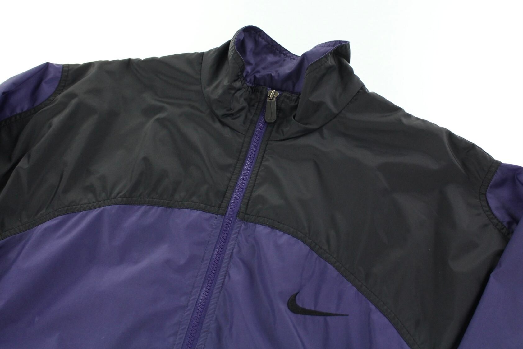NIKE パープル×ブラック ナイロンジャケット【FF-7306】 | cv