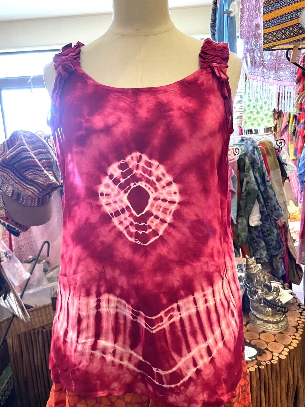エスニック　トップス　ノースリーブ　タイダム族　リメイク衣類　注文品　タイ製 ノースリーブ | アジアン雑貨-Asian MRK