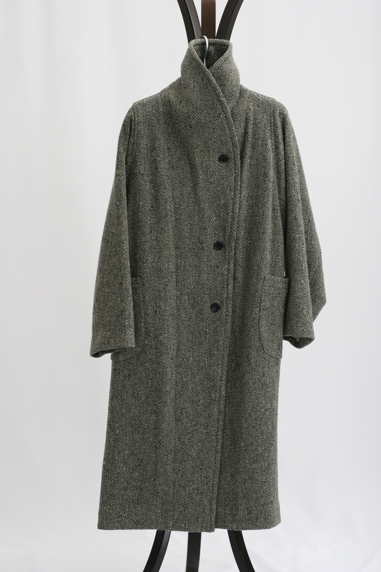 【Native Village】No.15 To the streets of Paris Shawl collar coat / gray（33261-15201）
