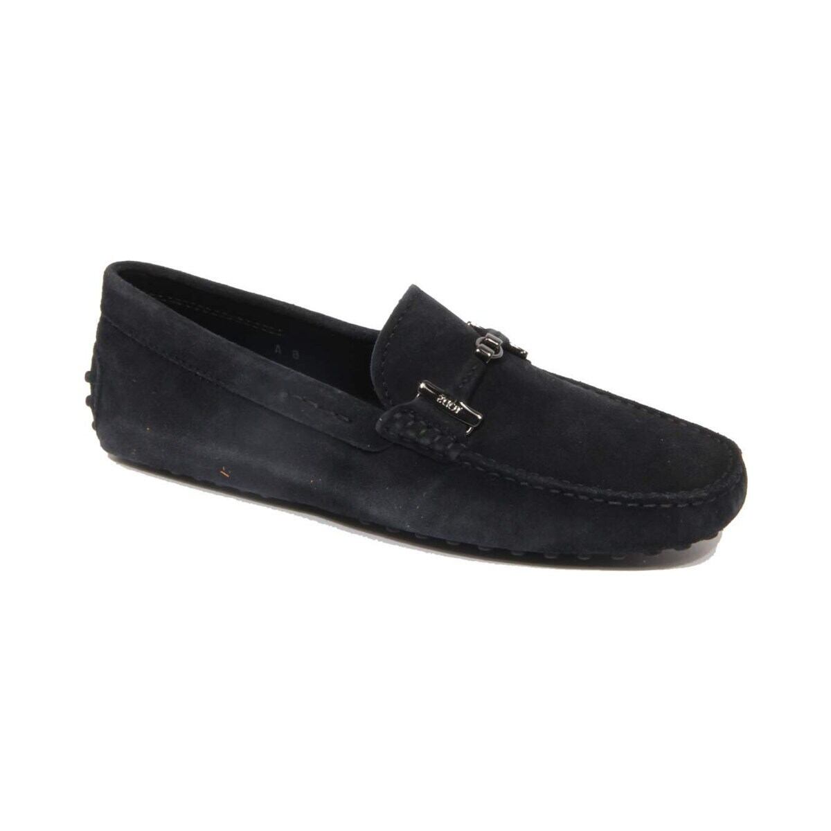 TOD'S トッズ メンズ ローファー スエード ネイビー
