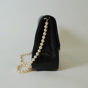 CHANEL シャネル チョコバー ラムスキン チェーン ショルダーバッグ パール ゴールド金具 7番台