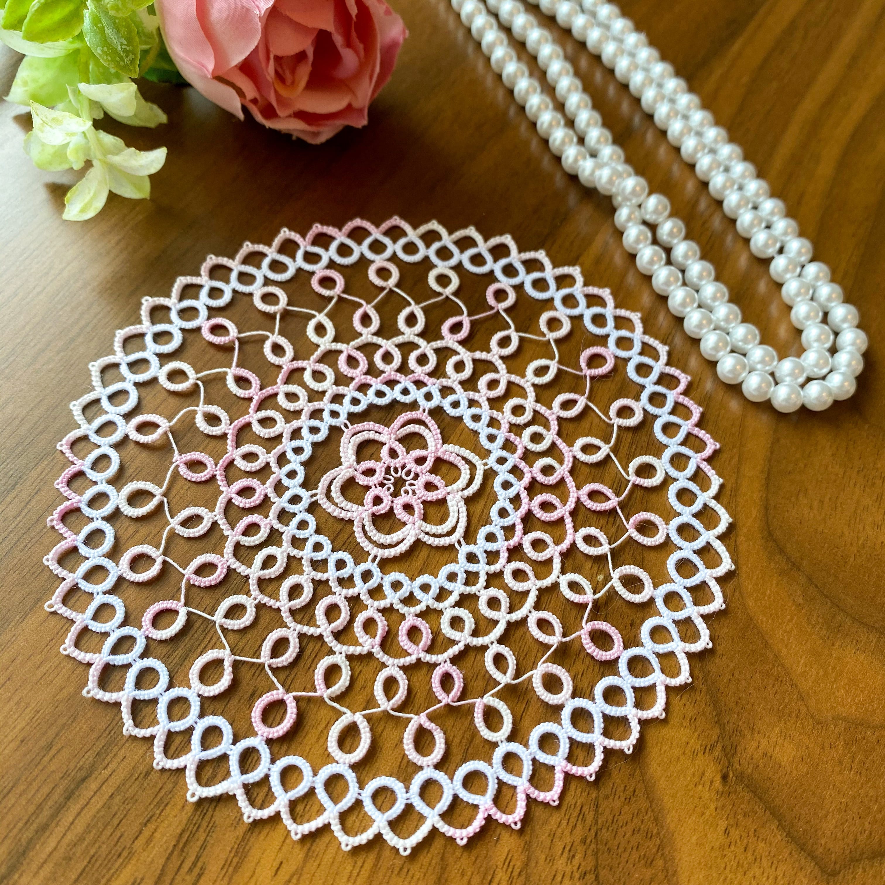 パールのドイリー 編み図 Download | AYA Lace
