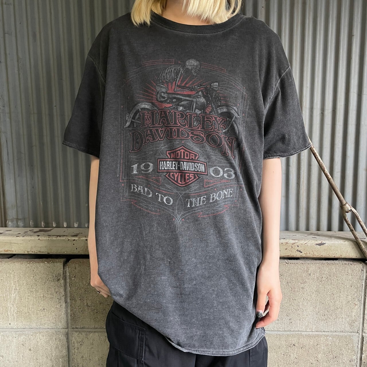 取扱店舗 - 【両面プリント☆】ハーレーダビッドソン 半袖Tシャツ ポケ