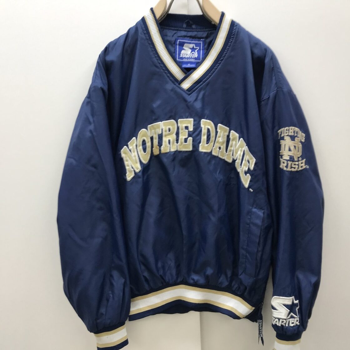 STARTER スターター 90年代 長袖ナイロンプルオーバー NCAA ノート 