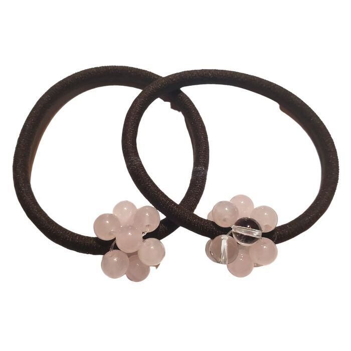 ヘアゴム ヘアアクセサリー パワーストーン 邪気払い 仕事運 髪飾り