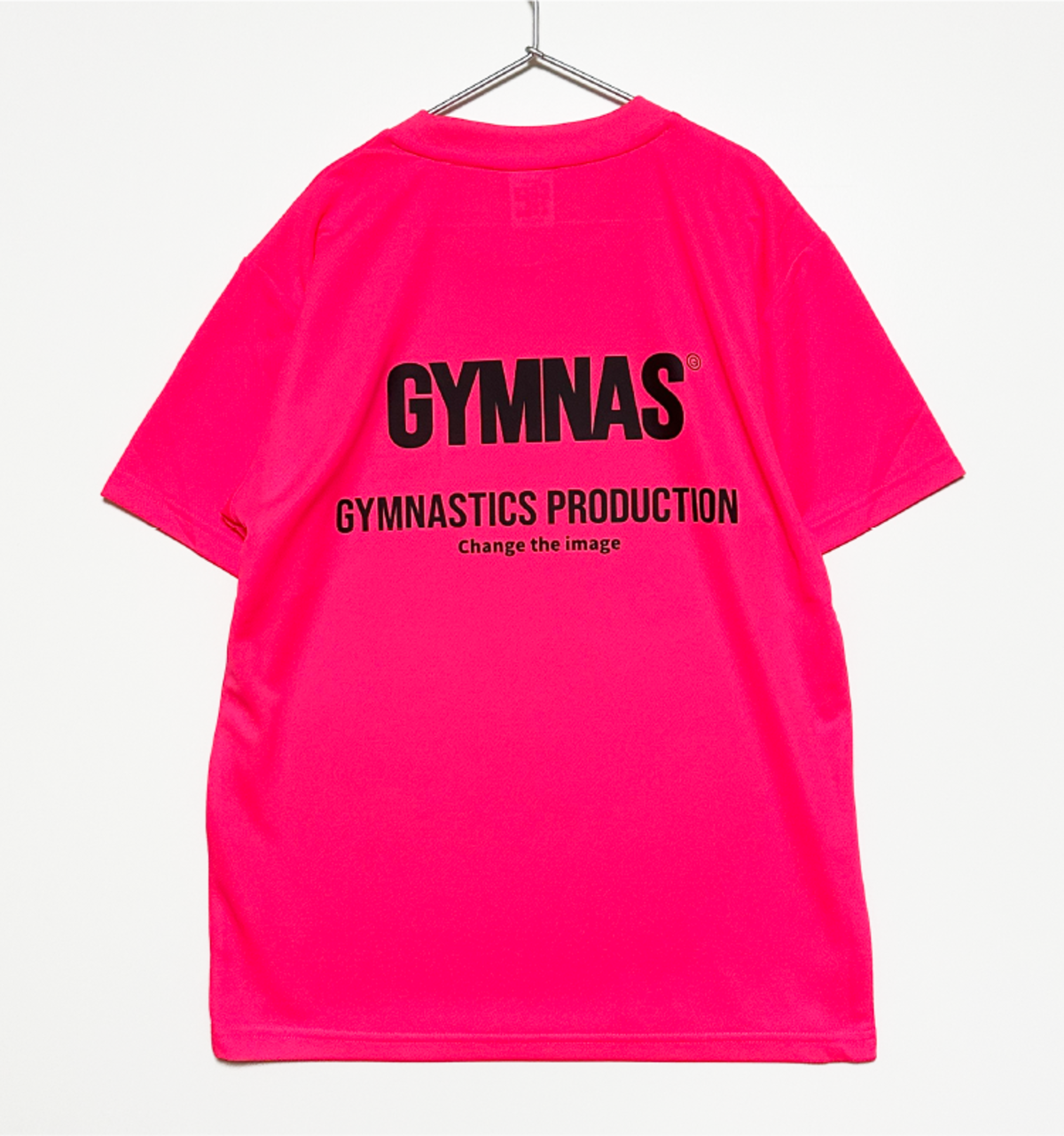 GYMNAS体操Tシャツ【GTB016-NEONPINK】 | GYMNAS