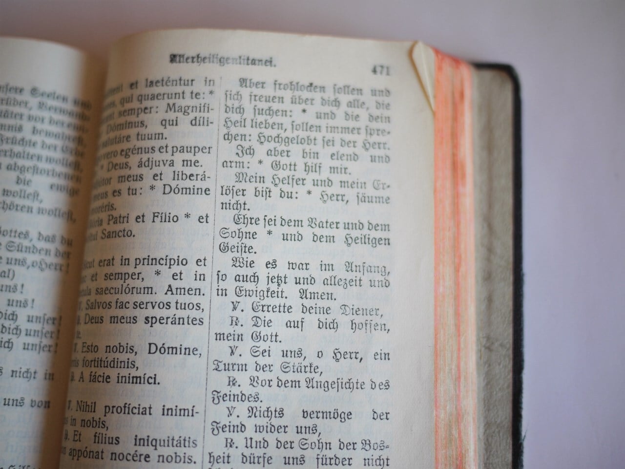 古い祈祷書＆聖歌本 Gesang und Andachtsbuch 1937年 | こりすのパン屋