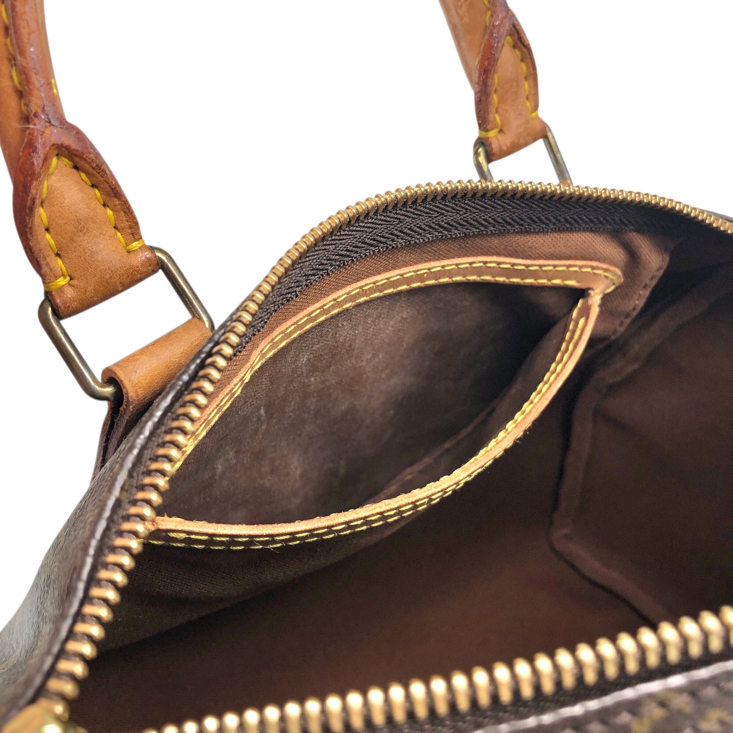 LOUIS VUITTON ルイヴィトン モノグラム ハンドバッグ ブラウン PVC
