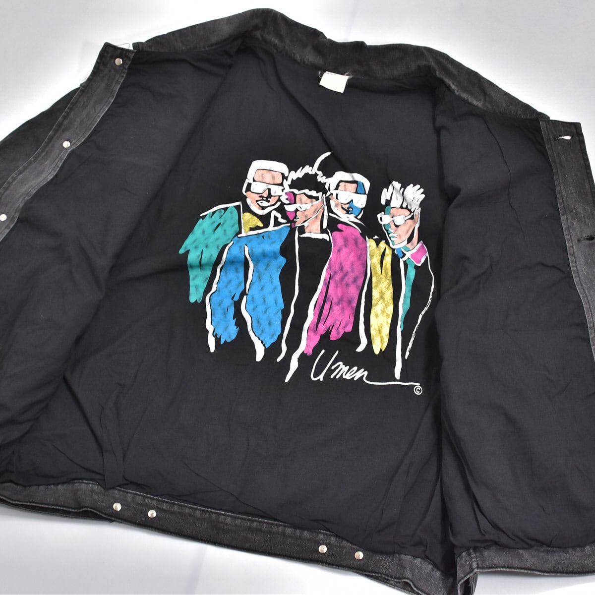 80~90s Umen 変形デザイン ワイドシルエット ブラックデニム 80~90s Umen 変形デザイン ワイドシルエット ブラックデニム