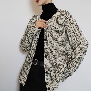 Tweed-style cardigan S1707