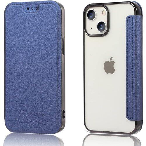 MuZiF iPhone15 Plus 用 ケース 手帳型 クリア 高級なPUレザー 耐衝撃性と耐摩耗性15 Plus用 全面保護耐衝撃、カード収納、人気財布型 カバー 軽量 アイフォン15 Plus 用 手帳カバー iPhone 15 Plusターコイズ 2253