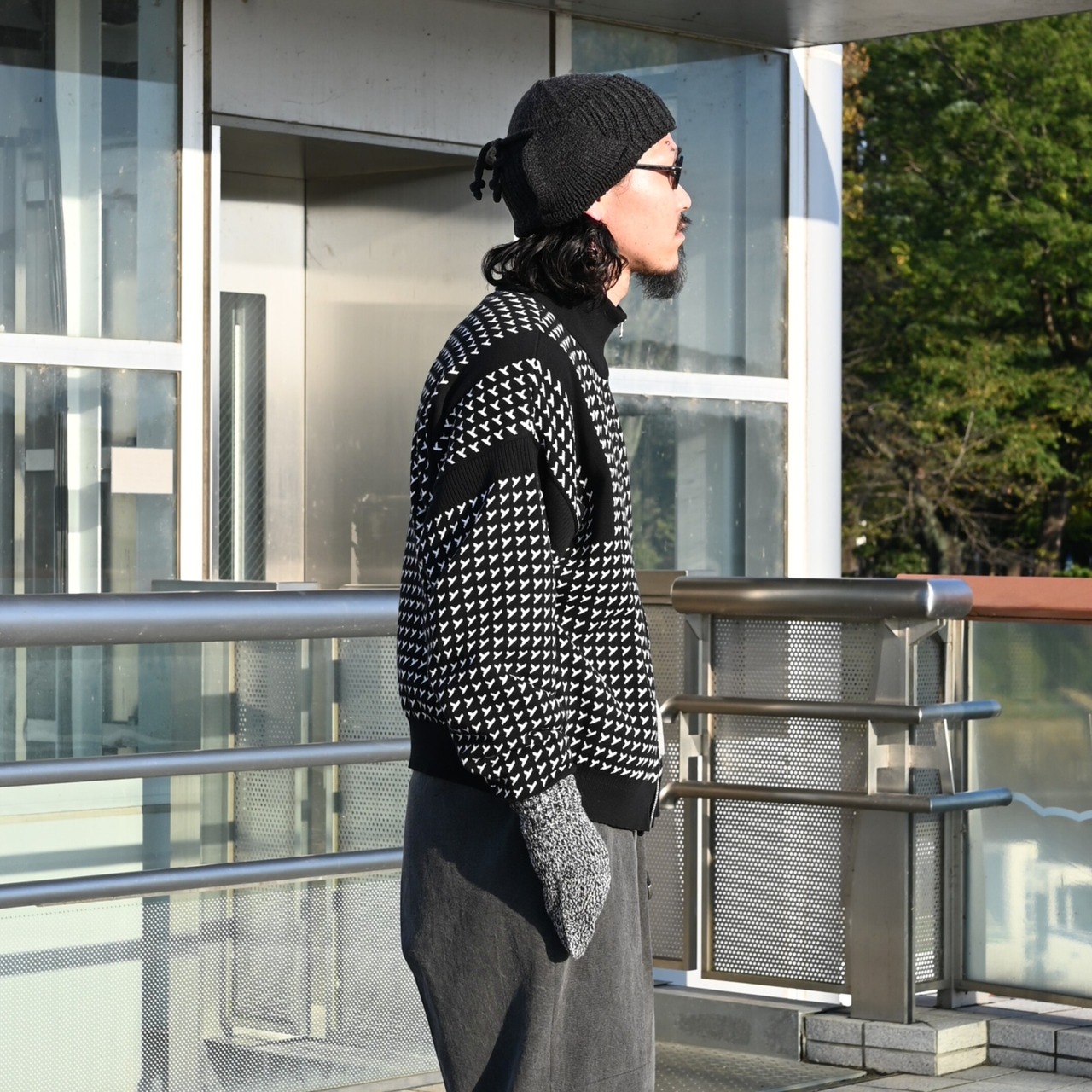 YASHIKI / GANKO別注 Shinsetsu Drivers Knit 自由にコーディネート