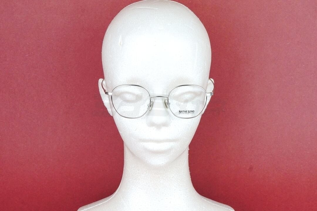NATIVE SONS メガネ ROY Col.Silver NSM-004F 45サイズ 47サイズ