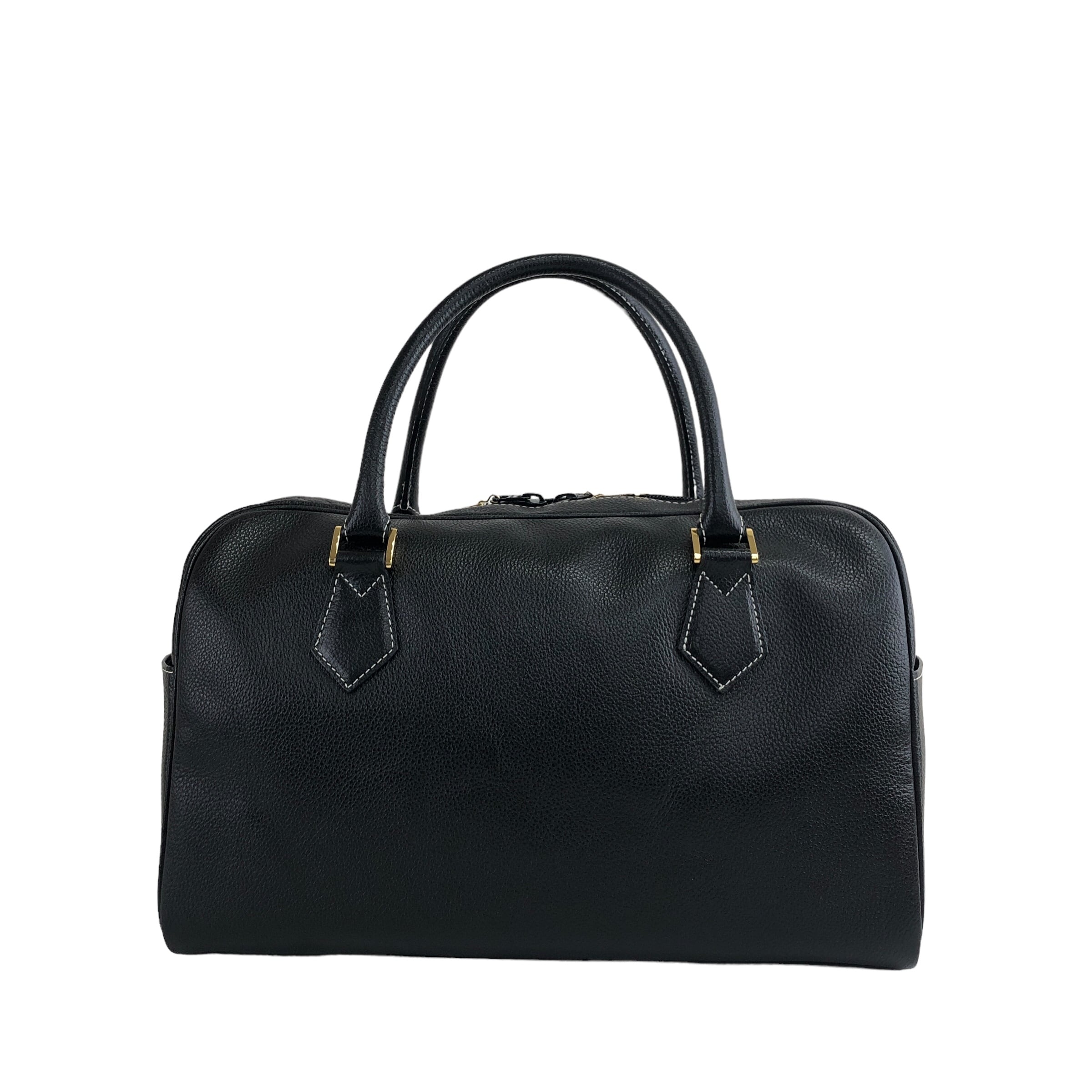 Kです。美品YSL イヴサンローラン レザーミニボストン ハンド バッグ Yves Saint Laurent イヴ・サンローラン ハンドバッグ ブラック YSL