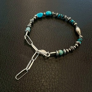 ブライト（Bright）ブレスレット（Wave All Turquoise) 17〜22cm