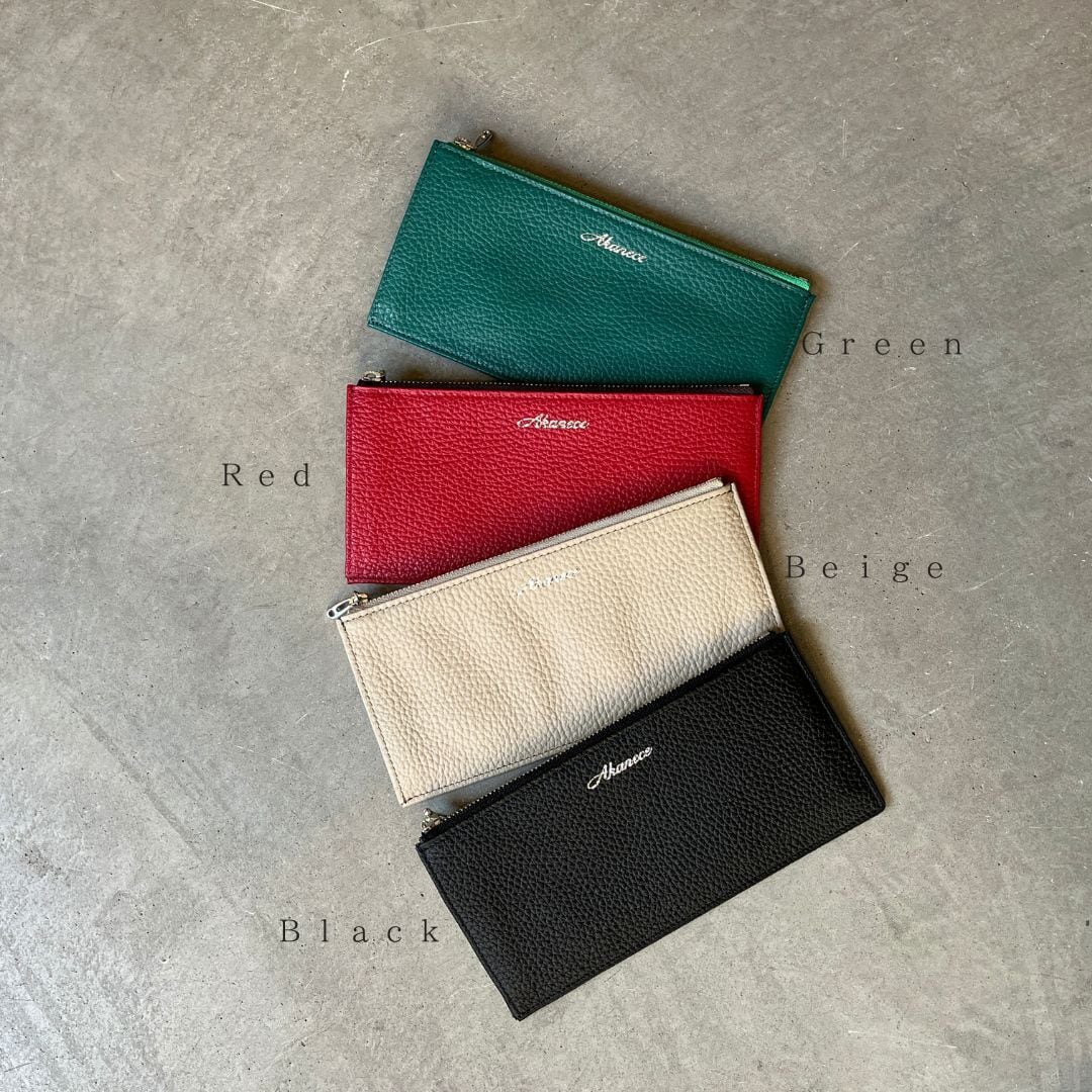 シュリンクレザー】本革 ロング フラグメントケース〈Leather Long