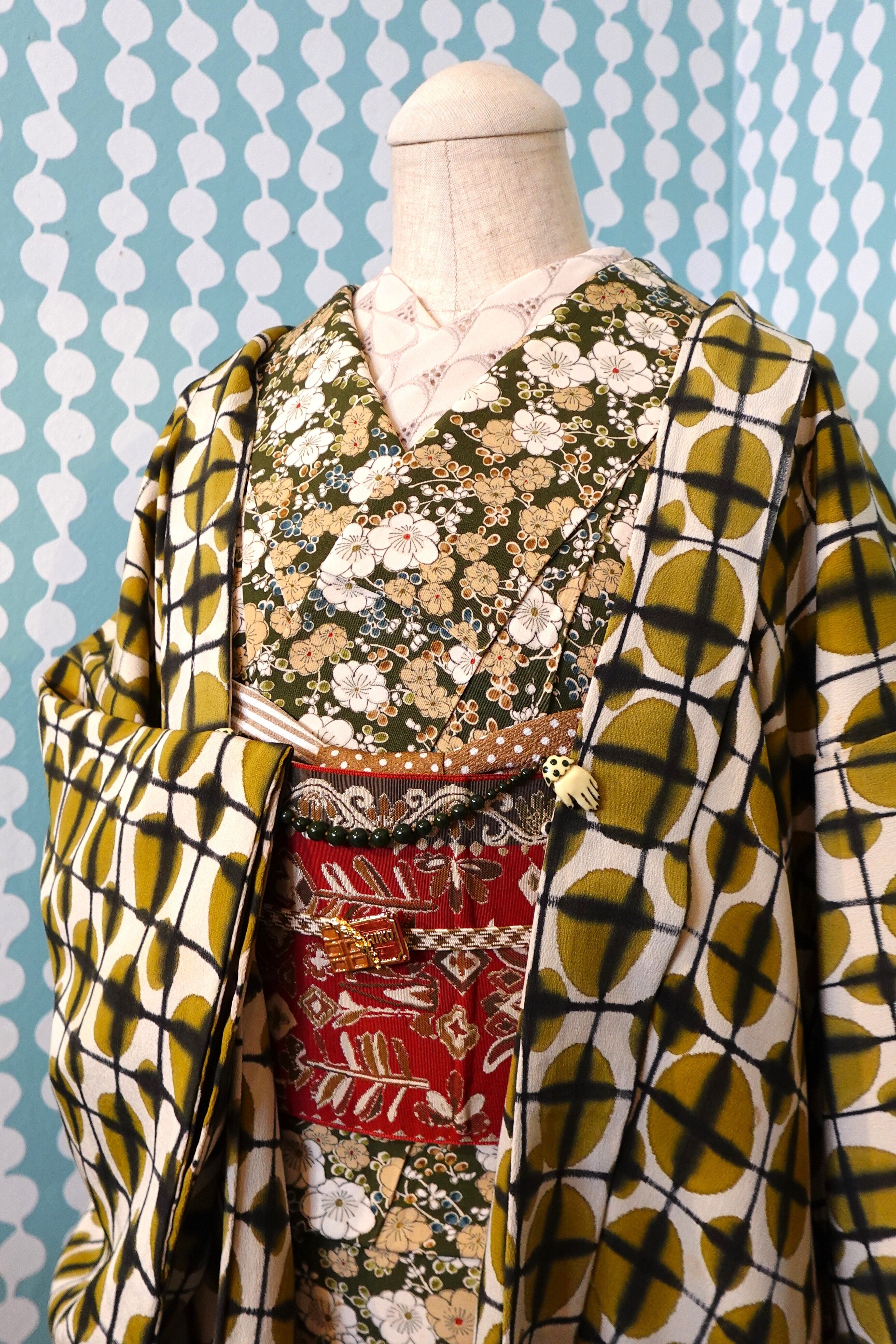 着丈153Cm裄丈63Cm袖丈47Cm 正 絹 きもの～名古屋帯～帯 締 め 着丈153Cm裄丈63Cm袖丈47Cm 正 絹 きもの～名古屋帯～帯 締 め