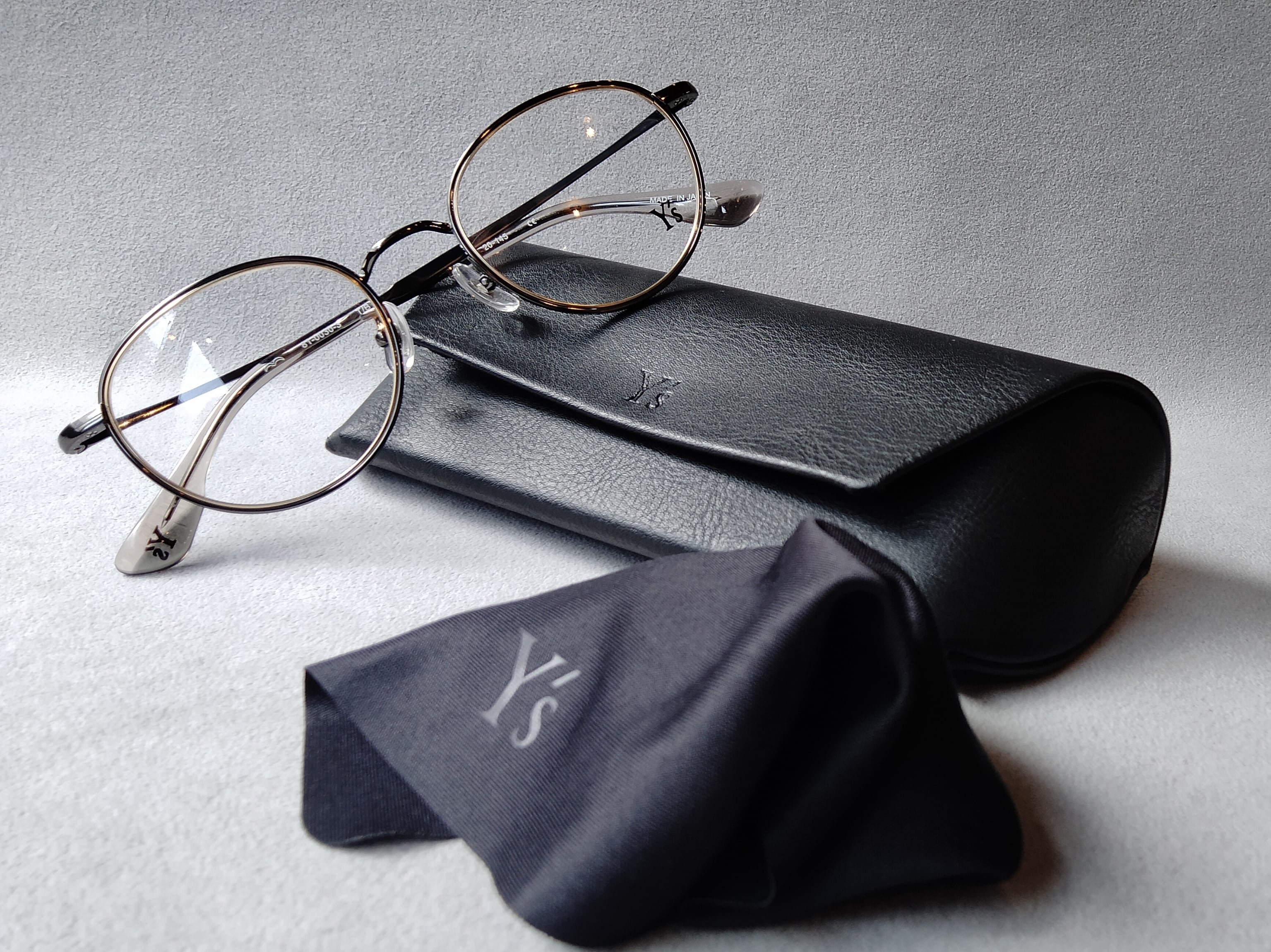 Y's (ワイズ) EYEWEAR 81-0030-3 // GUN ＆ LIGHT GOLD ［made in