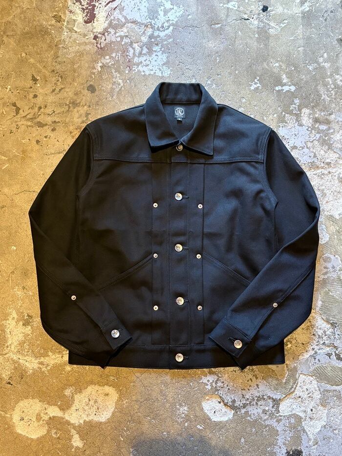 80s-90s VINTAGE FRENCH CHINA JACKET INDIGO-BLUE Shanghai OLD
