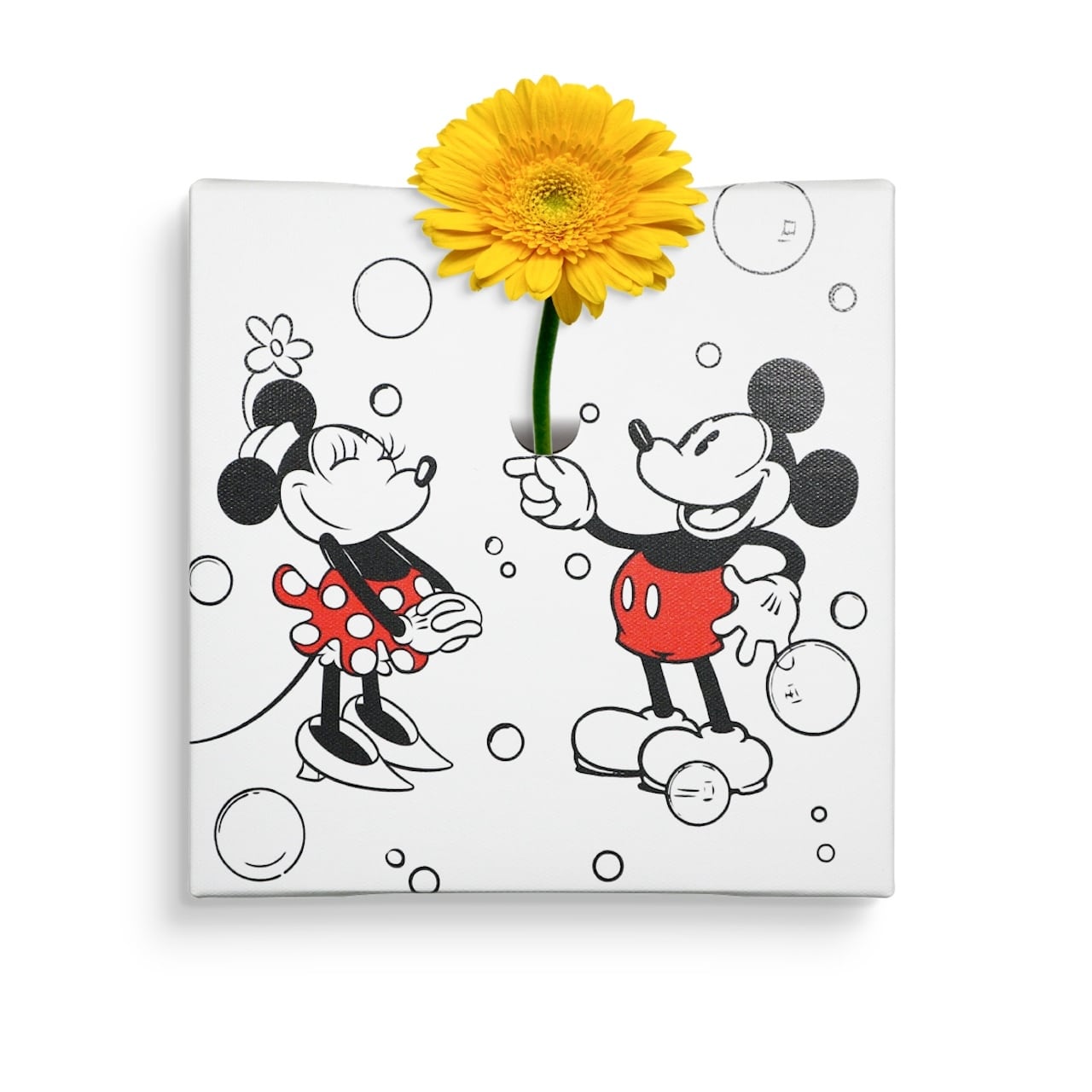 ディズニー アートパネル ミッキー ミニー 一輪挿し IKE-DSNY-2410-15