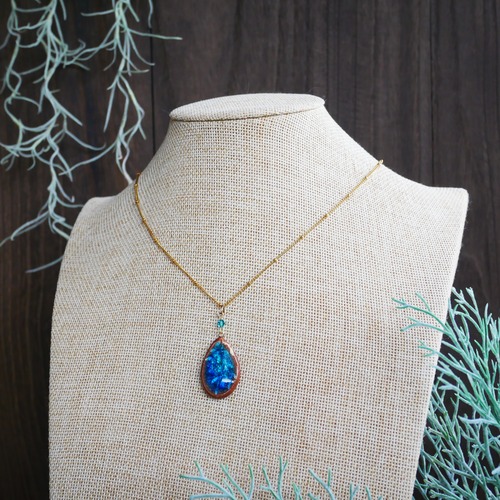 陶器ネックレス  みずたまりno.10 しずく