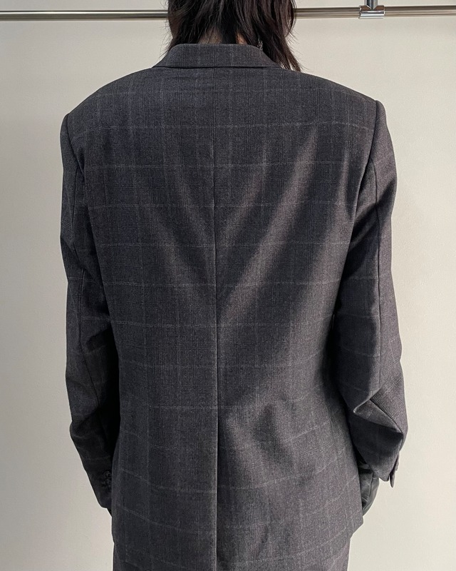 【PRADA】2b check single jacket ＆ trousers / set-up