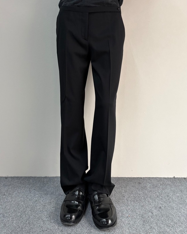 【00s PRADA】wool no-tuck trousers