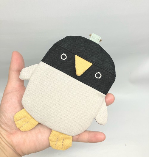 パスケース　ペンギン｜とりさん工房ーかわいいハンドメイドポーチ