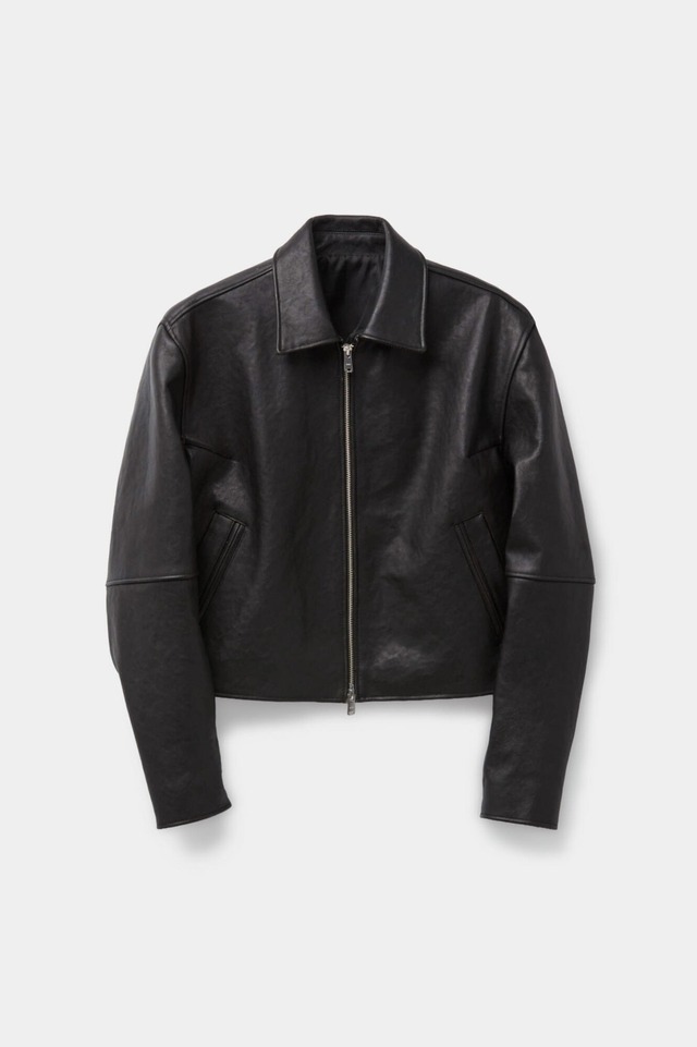 [COOR][WOMEN] Lambskin Crop Leather Jumper (Black) 正規品 韓国ブランド 韓国通販 韓国代行 韓国ファッション クール クーア クアー 日本 店舗