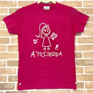 Item091 イタリア シチリア島から来た ファミリーでお揃いのTシャツ Picciridda (可愛い女の子) キッズ用