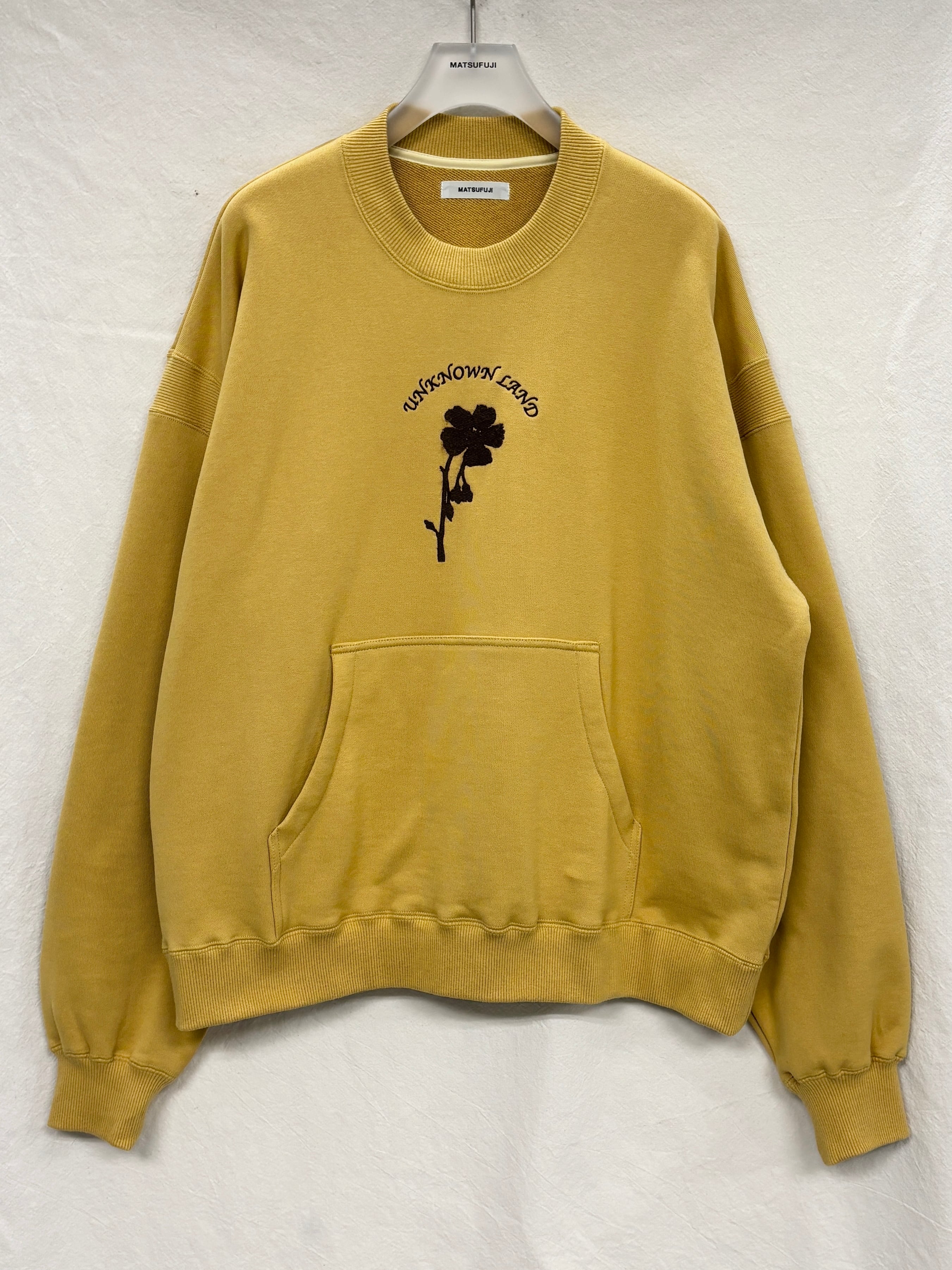 MATSUFUJI / Embroidery Sweat Shirt (YELLOW) | THE MODERN AGE