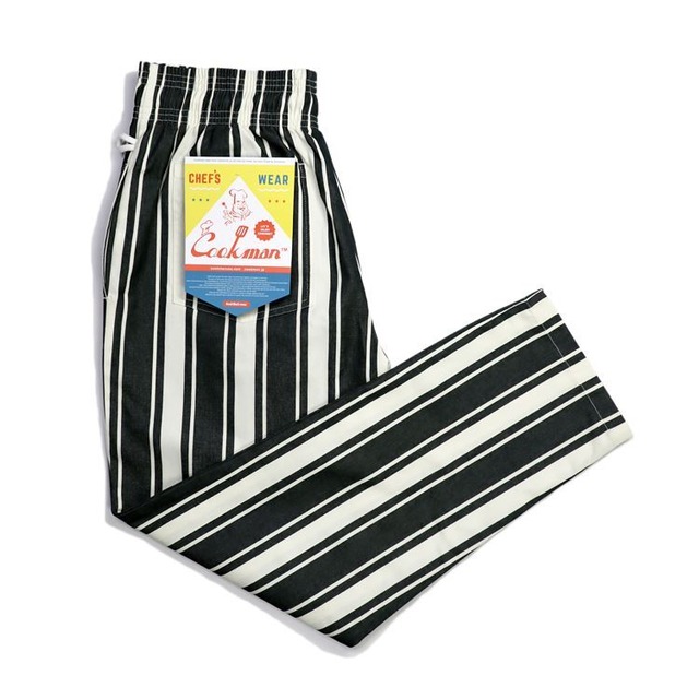 COOKMAN (クックマン) Chef Pants Awning 「Stripe Black」シェフパンツ ストライプブラック 231-11802